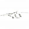 Silver glass jewellery set - silver jewels glass murano of venice