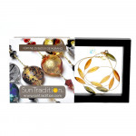 Olive kette grün und gold aus echtem muranoglas