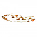 Ornament, murano glas amber