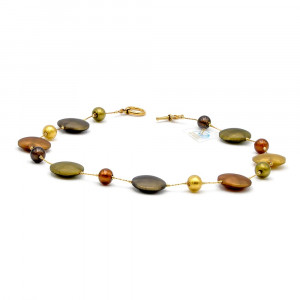 Kette gold aus murano glas aus venedig