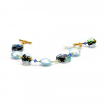 Blue murano glass bracelet