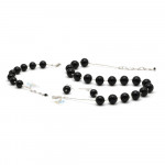 Conjunto de cristal murano preto