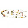  long amber necklace gold and parma jewellery set genuine murano glass