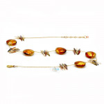 Necklace amber necklace amber genuine murano glass venice