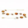 Collana collana di ambra ambra autentico vetro di murano venezia