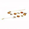 Albatross necklace amber genuine murano glass venice