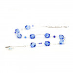 Collier en verre de murano bleu