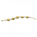 Gold murano glass bracelet venice