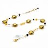Necklace in real gold glass from murano in venice