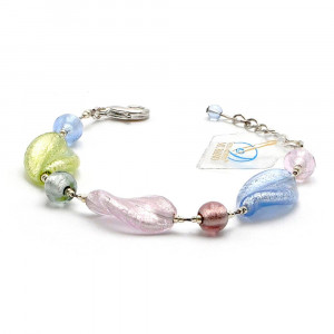 Silber murano glas armband 