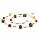 Lancet amber - halsband lång amber i äkta murano glas från venedig