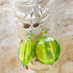 Pastiglia syra piccoli ' - örhängen apple green murano glas