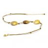 Gold pellets necklace jewelry gold genuine murano glass