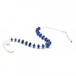 Blue murano glass necklace venice