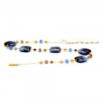 Blue murano glass necklace 