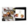 Sunset red - earrings pending chips red and gold genuine murano glass of venice