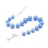 Blue murano glass necklace genuine murano glass of italy