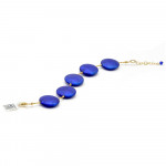 Blue murano glass bracelet of venice 