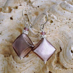 Parma murano glass earrings