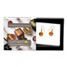 Örhängen amber murano glas smycken i äkta från venedig