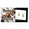 Green murano glass earrings jewel genuine of venice
