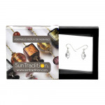 Penelope silver - silver murano glass earrings genuine venitian glass