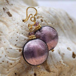 Parma murano glass earrings