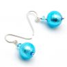Blue murano glass earrings jewelry