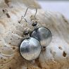 Silver murano glass jewelry earrings