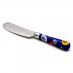 Knife has butter has the unit with the handle in murano glass millefiori of venice