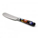 Knife has butter has the unit with the handle in murano glass millefiori of venice