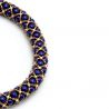 Halskette beweis renaissance blau vergoldetes gewebe