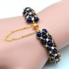 Glass bead blue bracelet renaissance