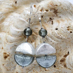 Ohrringe silber  aus murano glas aus venedig 