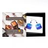 Burano blue earrings blue genuine murano glass of venice
