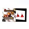 Andromeda - red triangle earrings in genuine murano glass from venice