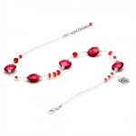 Collier verre de murano rose