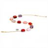 Schissa pastell sommar - multicolor pastel halskledning i verklig murano glass