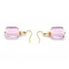 Pink murano glass earrings jewellery genuine venice glass