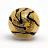 Gold and black buttons drawer and cupboards murano glass