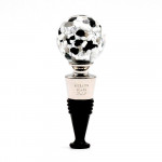 White and black murano glass bottle stopper