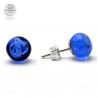Ohrringe nagel-marine-blau-marine im echten murano-glas aus venedig
