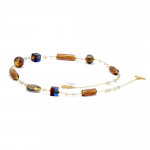 Gold murano glass necklace