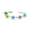 Blue murano glass bracelet fizzy