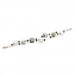 Pulsera de plata - pulsera de plata joya de genuino cristal de murano venecia