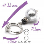 Ohrringe ohne piercing silber schmuck aus echtem muranoglas aus venedig