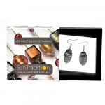 Dory gray - gray murano glass earrings genuine from venice