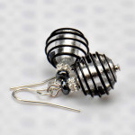 Boucles d'oreilles verre venise argent