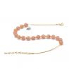 Pink opaline murano glass necklace from venice