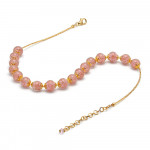 Pink opaline necklace